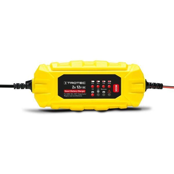 Зарядний пристрій для автомобільного акумулятора Trotec PBCS 2A, 12V, 4-60Ah (4675000001) DAS302833 фото