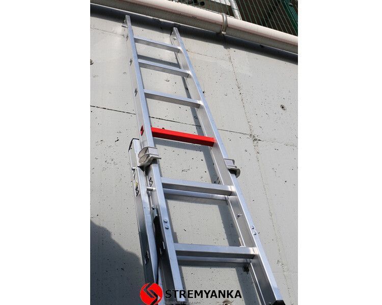 Двосекційна алюмінієва драбина Duomax Pro VIRASTAR 2х8 щаблів TSA5 фото