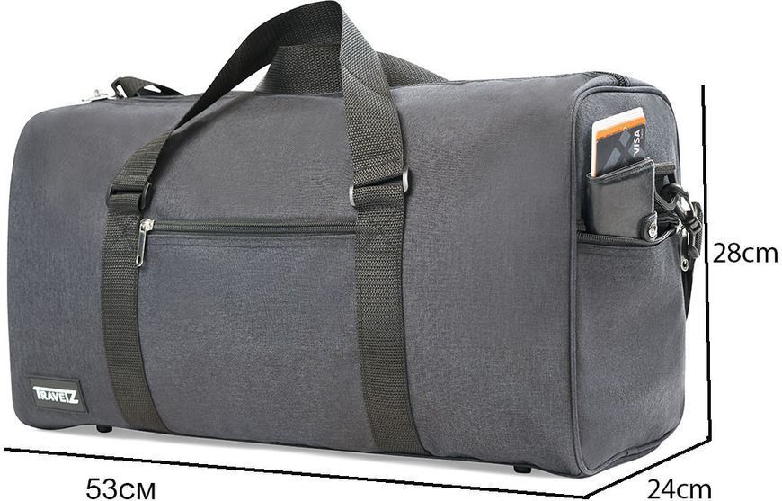 Сумка дорожня TravelZ Basics Black (604395) 931068 фото