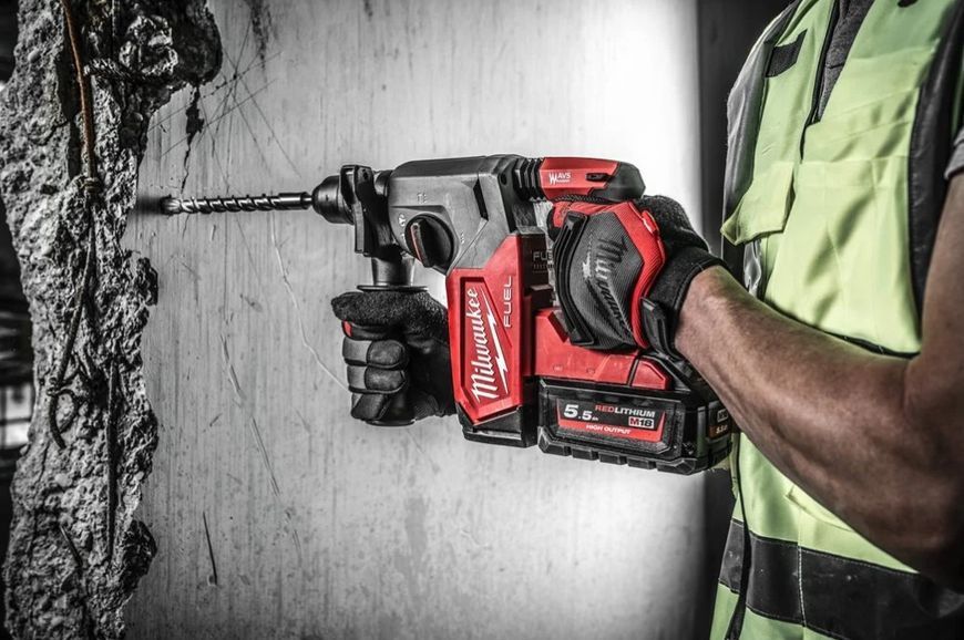 Перфоратор акумуляторний SDS-PLUS MILWAUKEE, M18 FHX-0, 2,5Дж (каркас) (HD кейс) 4933478887 фото