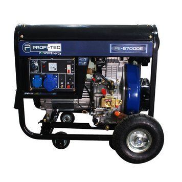 Генератор дизельный PROFI-TEC PE-5700DE (5.7кВт, электростартер) 005189P фото