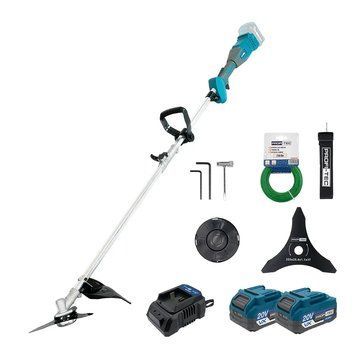 Акумуляторна коса PROFI-TEC PGT9520 POWERLine (2&times;PT2040VX (4.0 Аг), зарядний пристрій) 006990P фото