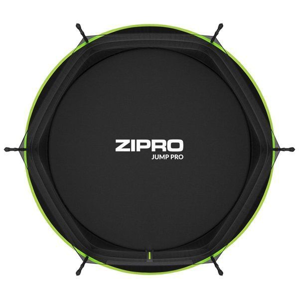 Батут Zipro Jump Pro з внутрішньою сіткою 8 футів 252 см чорно-зелений 5902659840660 фото
