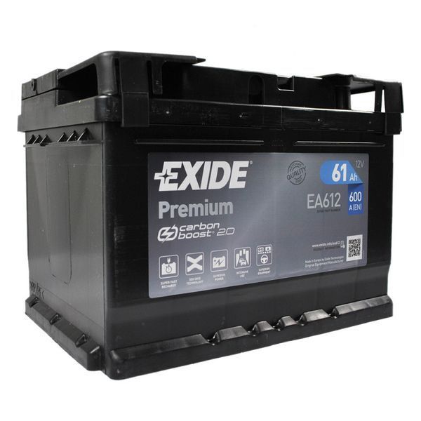 Автомобильный Аккумулятор EXIDE Premium Carbon Boost 6СТ-61Ah АзЕ 600A (EN) EA612 (76101) СТ-00118749 фото