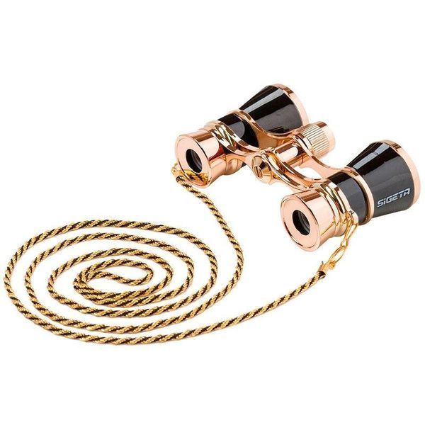 Театральний бінокль SIGETA TEATRUM C 3x25 (з ланцюжком) Black 65875 фото