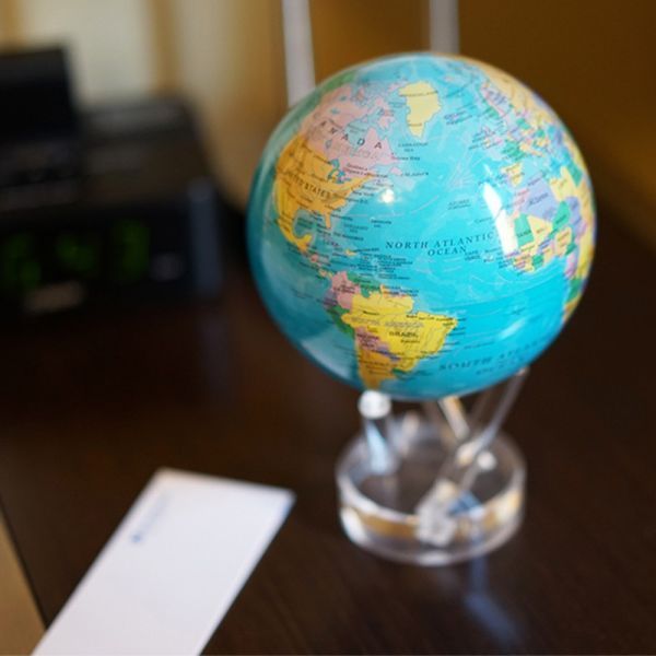 Гіроглобус Solar Globe Mova Фізична карта світу 15,3 см (MG-6-RBE) MG-6-RBE фото