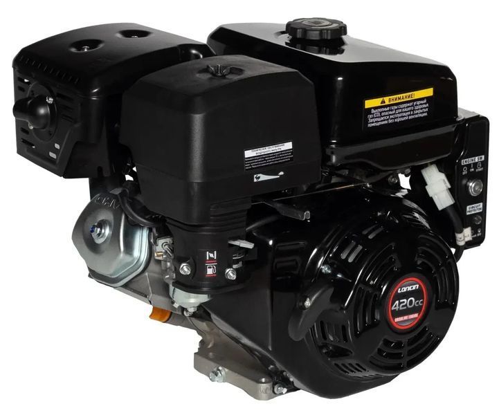 Двигун бензиновий Loncin G420FD (13 к. с., ел.стартер, шпонка 25 мм, євро 5) 13004 фото