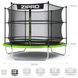 Батут Zipro Jump Pro з внутрішньою сіткою 8 футів 252 см чорно-зелений 5902659840660 фото 9