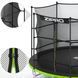 Батут Zipro Jump Pro з внутрішньою сіткою 8 футів 252 см чорно-зелений 5902659840660 фото 6