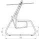 Качели садовые Patio Celebes, серо-бирюзовый геометрический принт 5904134912275 фото 10