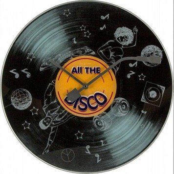 Настінний годинник NeXtime All the Disco 43см (8183) 8183 фото