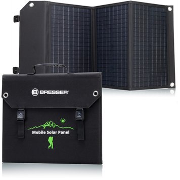 Портативний зарядний пристрій сонячна панель Bresser Mobile Solar Charger 60 Watt USB DC (3810050) 930150 фото