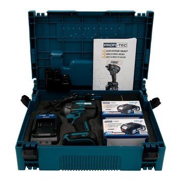 Акумуляторний гайковерт PROFI-TEC PTW502 POWERLine (2&times;PT2040MP (4.0 Аг), 7030 007030P фото