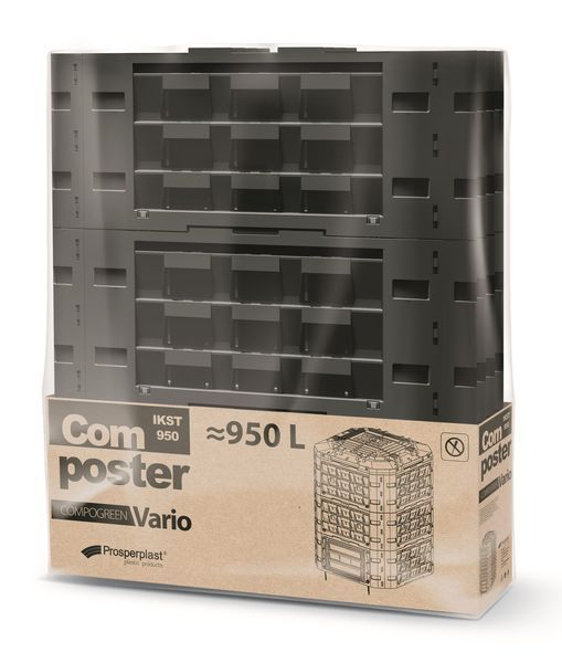 Компостер Prosperplast Compogreen Vario, черный, 950 л 5905197574943 фото