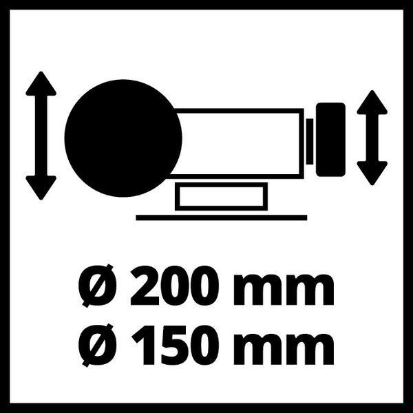 Точило двостороннє Einhell TC-WD 200/150 (4417242) 4417242 фото