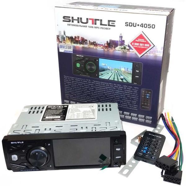Автомагнітола Shuttle SDU-4050 Black/Multicolor 56663 фото