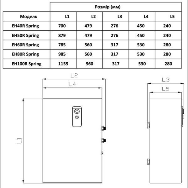 Водонагрівач WILLER EH60R Spring EH60R Spring фото