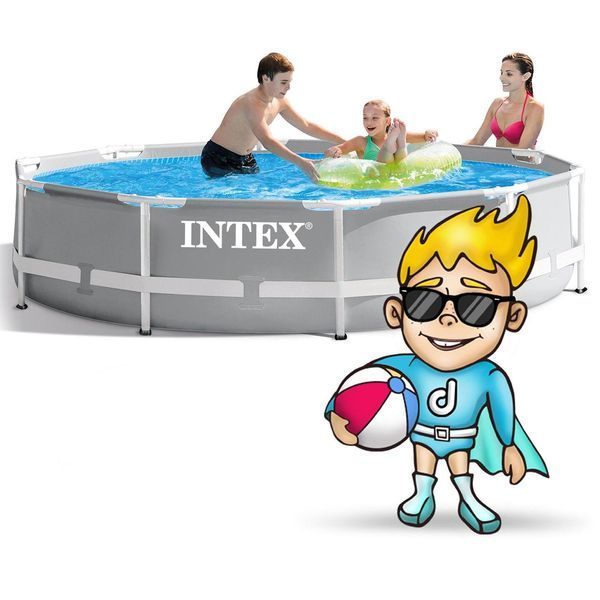 Басейн каркасний 15в1 INTEX 26702, 305 х 76 см + машина для створення бульбашок DM-26702-M фото