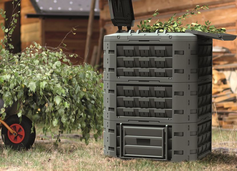 Компостер Prosperplast Compogreen Vario, черный, 950 л 5905197574943 фото