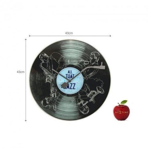 Настінний годинник NeXtime All the Jazz 43см (8184) 8184 фото