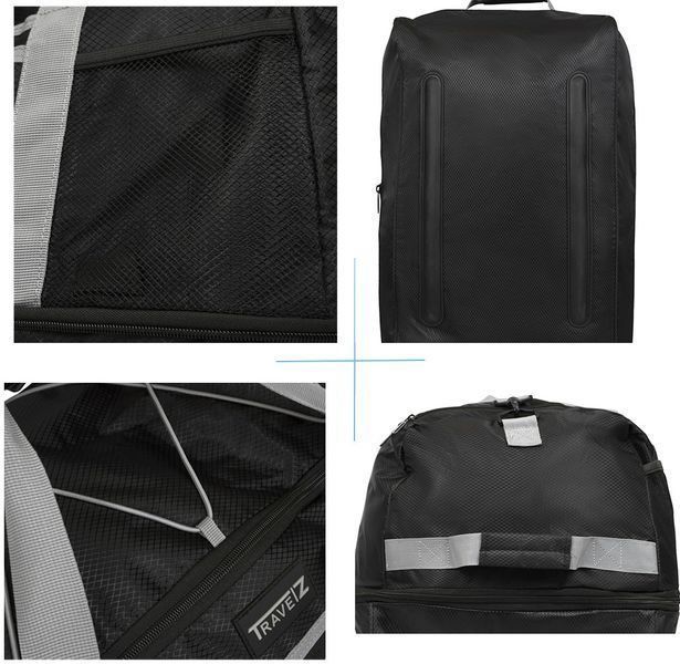 Сумка дорожня на колесах TravelZ Wheelbag Doubleloader foldable black (603096) 931069 фото