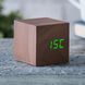 Будильник на акумуляторі Cube Gingko (Англія), дерево вишня (GK08G8) GK08G8 фото 1