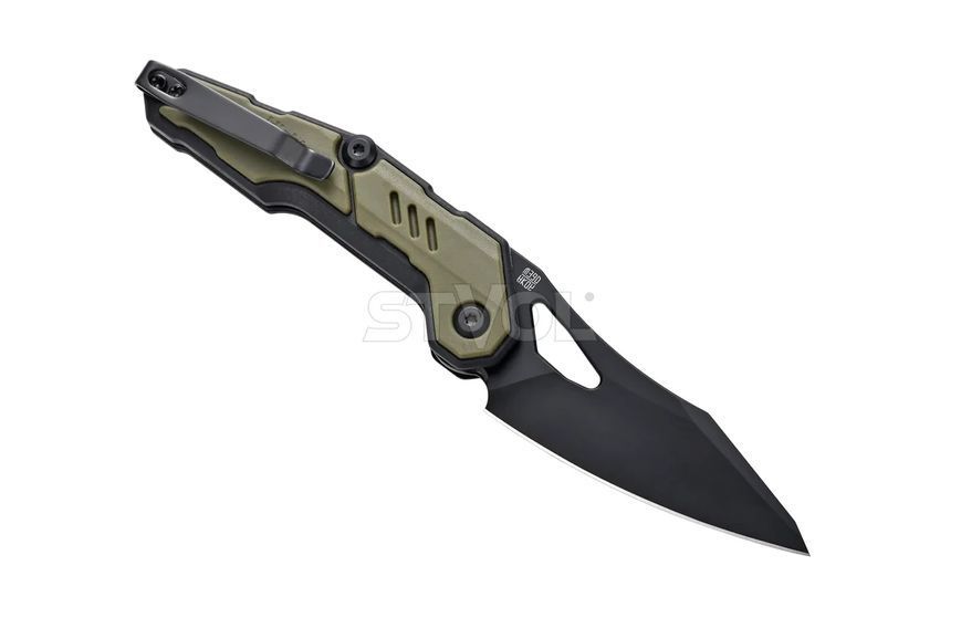 Ніж Hightron Spectron M390 GFN зелений, чорний клинок HK04GRN HK04GRN фото