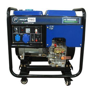 Генератор дизельный PROFI-TEC PE-9000DE (9.0 кВт, электростартер) 005190P фото