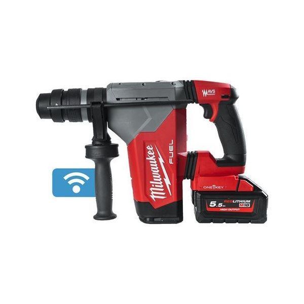 Перфоратор акумуляторний SDS-PLUS MILWAUKEE, M18 ONEFHPX-0X, 5Дж (каркас, патрон FIXTEC 13мм, HDкейс) 4933478495 фото