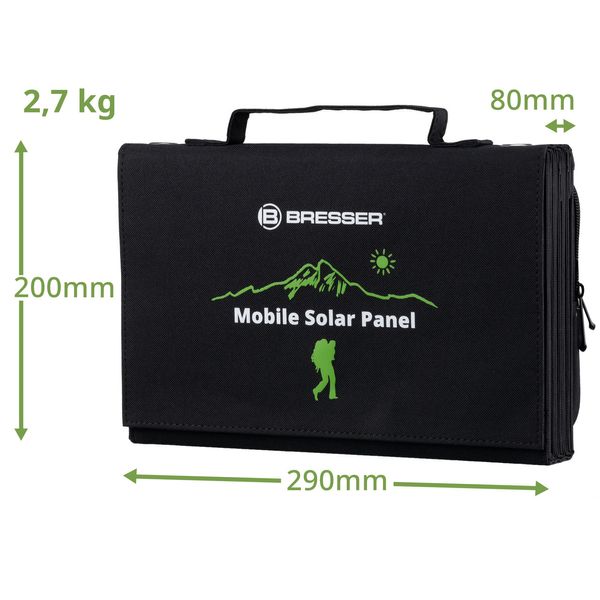 Портативний зарядний пристрій сонячна панель Bresser Mobile Solar Charger 60 Watt USB DC (3810050) 930150 фото