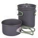 Набір посуду Bo-Camp Explorer 2 Pieces Hard Anodized Anthracite / Green (2200240) DAS301406 фото 9