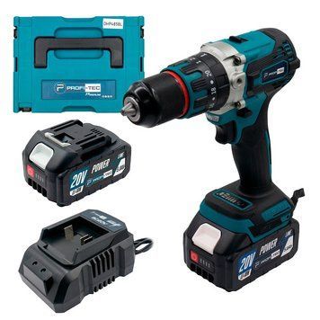 Аккумуляторный шуруповерт PROFI-TEC DHP485BL POWERLine (2&times;PT2050MP (4.0 Аг), зарядное устройство) 006269P фото