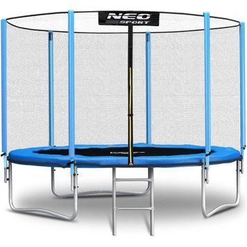 Батут Neo-Sport з зовнішньою сіткою 6 футів 183 см блакитний DM-NS-06Z181 фото