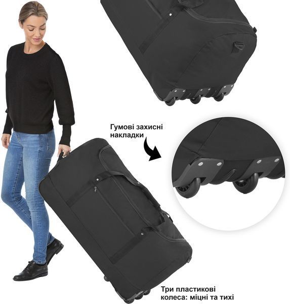 Сумка дорожня на колесах TravelZ Wheelbag 100 Liter Black (603091) 927291 фото