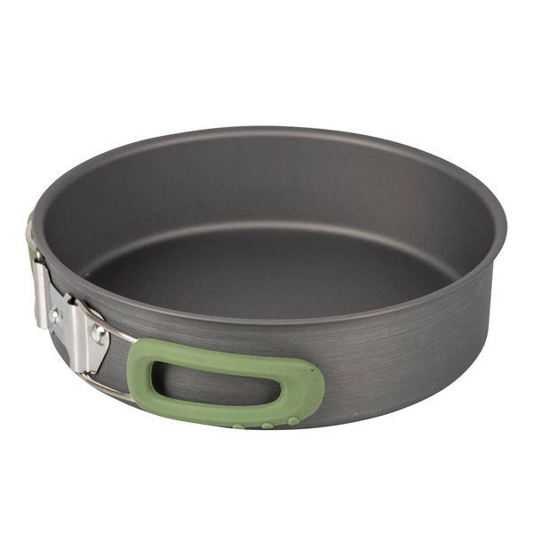 Набір посуду Bo-Camp Explorer 4 Pieces Hard Anodized Grey/Green (2200244) DAS301407 фото