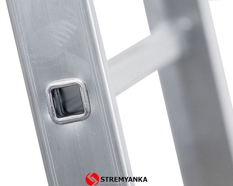 Алюминиевая односекционная лестница 10 ступеней UNOMAX VIRASTAR VSL010 фото