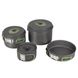 Набір посуду Bo-Camp Explorer 4 Pieces Hard Anodized Grey/Green (2200244) DAS301407 фото 2