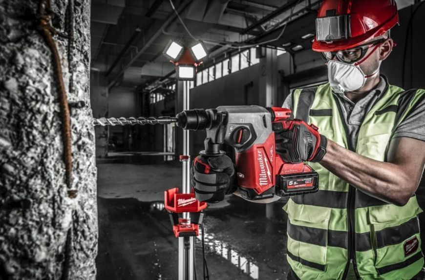 Перфоратор акумуляторний SDS-PLUS MILWAUKEE, M18 ONEFHX-0X, 2,5Дж (каркас, патрон FIXTEC 13мм, HDкейс) 4933478503 фото