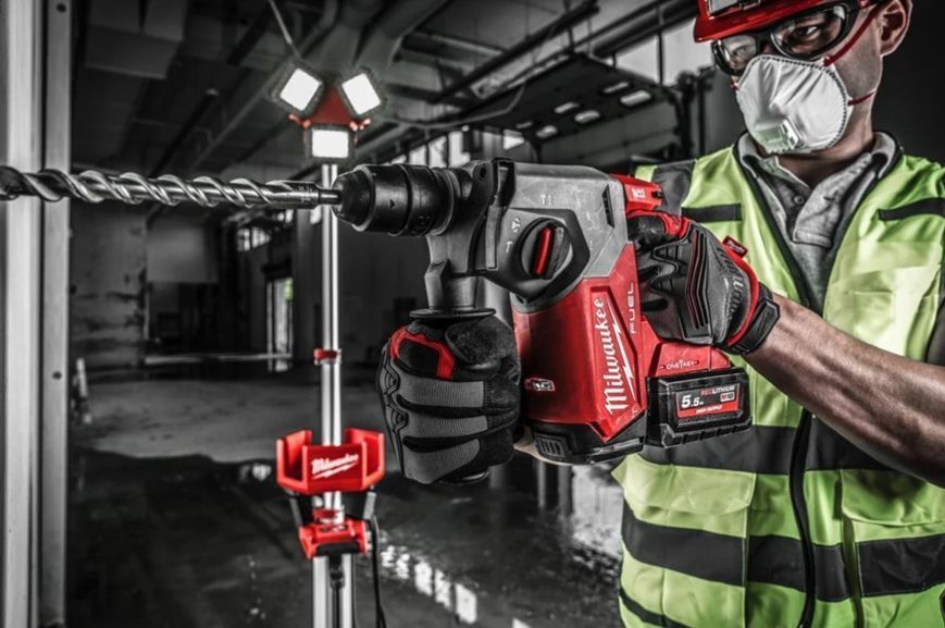 Перфоратор акумуляторний SDS-PLUS MILWAUKEE, M18 ONEFHX-0X, 2,5Дж (каркас, патрон FIXTEC 13мм, HDкейс) 4933478503 фото