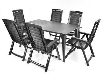 Набор садовой мебели HECHT JARDIN GRAPHITE 6 HECHTJARDINGRAPHITE6 фото