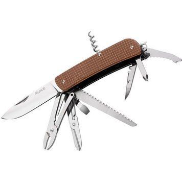 Багатофункціональний ніж Ruike Criterion L51, (8.5 см) 12C27 / G10 коричневий, 23 інстр. L51-N фото