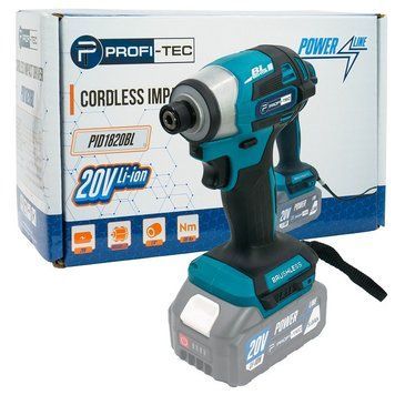 Аккумуляторный импульсный винтоверт PROFI-TEC PID1820BL POWERLine (без аккумулятора и зарядного устройства) 006107P фото