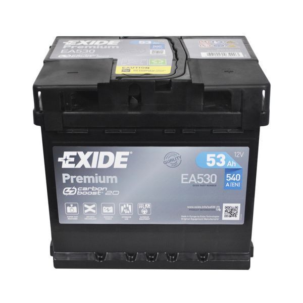 Автомобільний аккумулятор EXIDE Premium 53Аh(Аг) 540A R+(EA530) EA530 фото