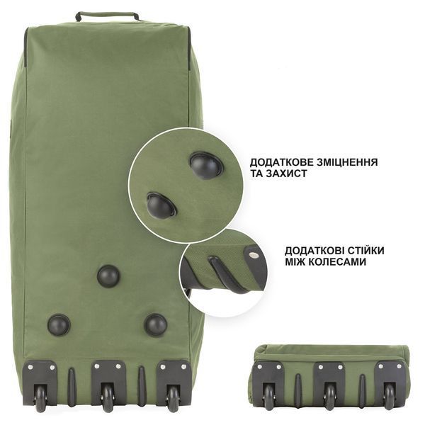 Сумка дорожня на колесах TravelZ Wheelbag 100 Liter Green (603095) 930793 фото
