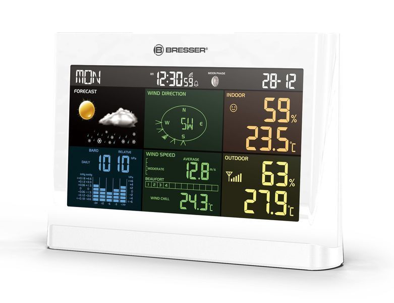 Метеостанція Bresser 5-in-1 Comfort Weather Center White (7002550GYE000) 930584 фото