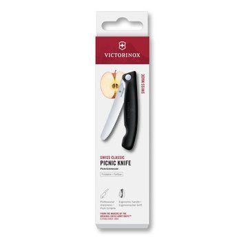 Складаний ніж для пікніка Victorinox Swiss Classic 11см хвил чорн 6.7833.F 6.7833.F фото