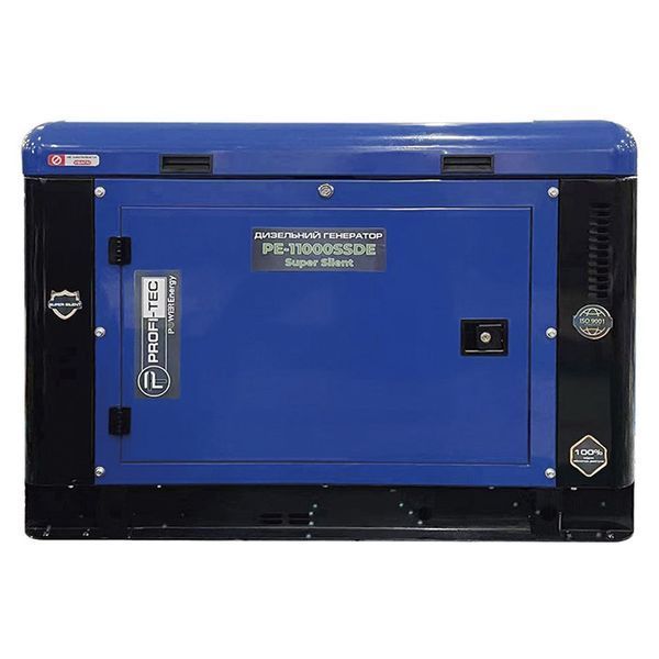 Генератор дизельный PROFI-TEC PE-11000SSDE (10 кВт, 220 В) 005187P фото