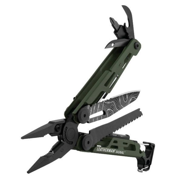 Мультиинструмент LEATHERMAN SIGNAL Green Topo синтетичний чохол картонна коробка 832692 + безкоштовна доставка 832692 фото