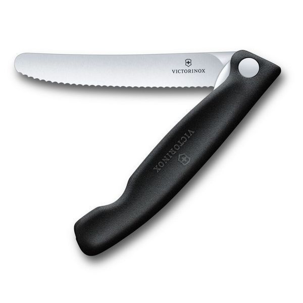 Складаний ніж для пікніка Victorinox Swiss Classic 11см хвил чорн 6.7833.F 6.7833.F фото