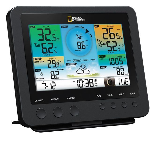 Метеостанція National Geographic WIFI Colour Weather Center 7-in-1 Sensor (9080600) 930585 фото